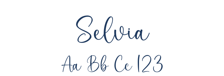 Selvia Font Preview