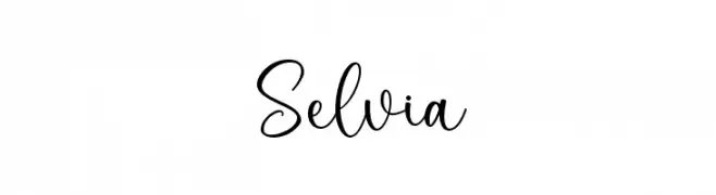 Selvia Schriftart