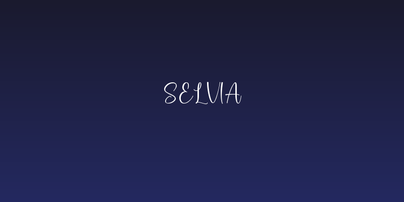 Selvia Social Header