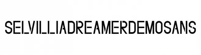 SelvilliaDreamerDEMO Sans  Скачать бесплатные шрифты