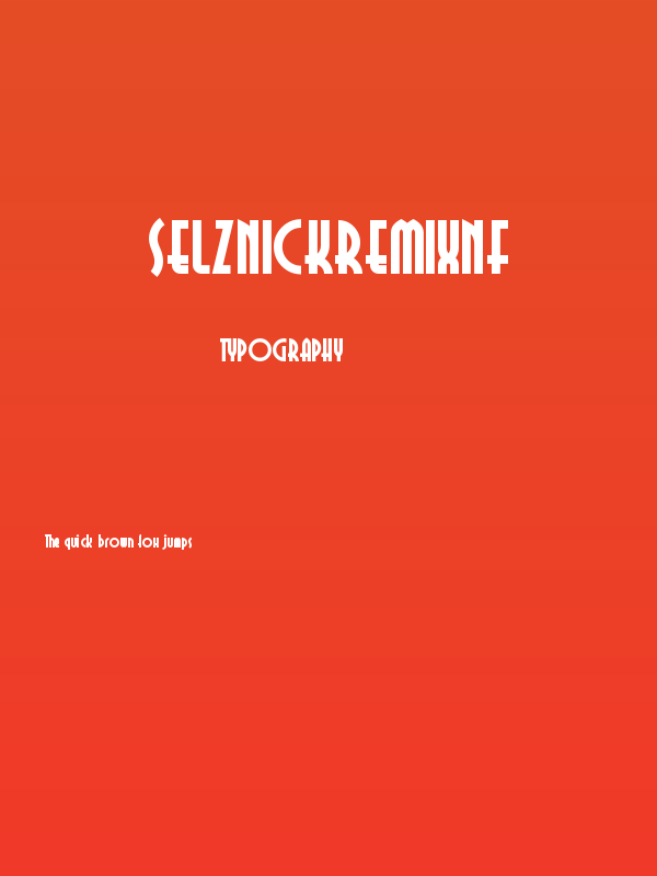 SelznickRemixNF Poster