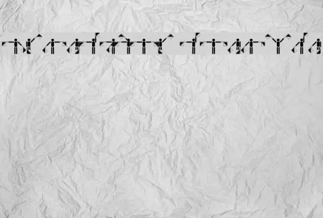 Semaphore Pramuka Font examples