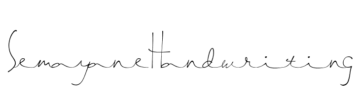 SemayaneHandwriting  les polices de caractères gratuit tlcharger