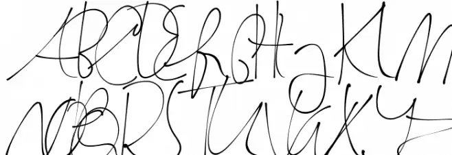 SemayaneHandwriting फ़ॉन्ट अपरकेस