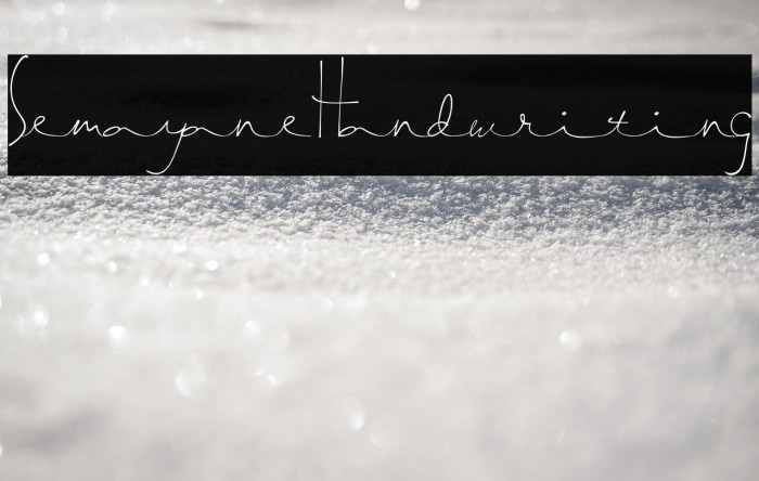 SemayaneHandwriting Example 2