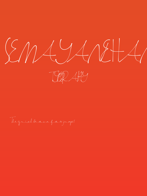 SemayaneHandwriting Poster