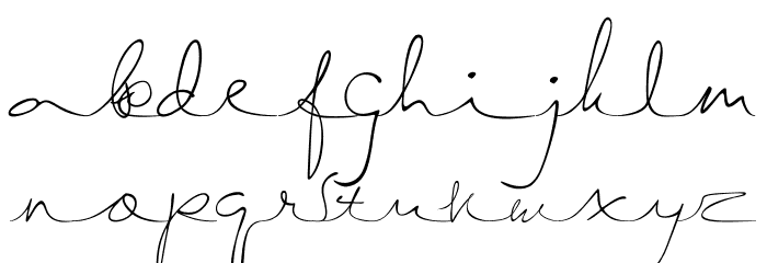 SemayaneHandwriting Font LOWERCASE