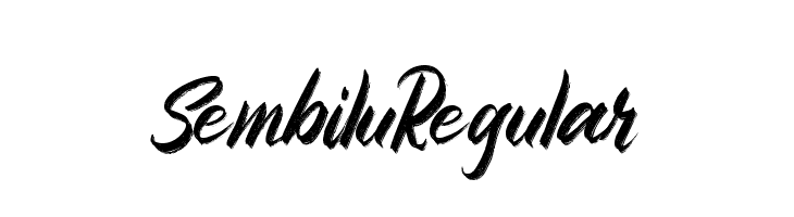 Sembilu Regular Шрифта