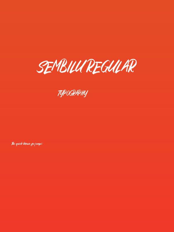 Sembilu Regular Poster