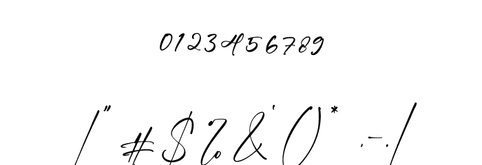 Sembilu Script フォント その他の文字