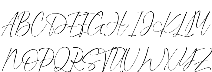Sembilu Script フォント 大文字