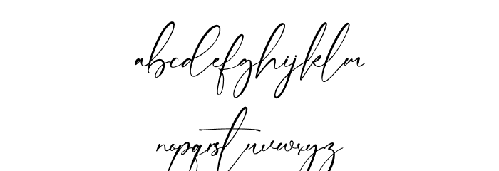 Sembilu Script フォント 小文字