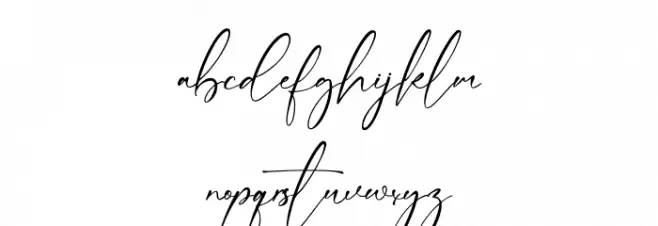 Sembilu Script Font Litere mici