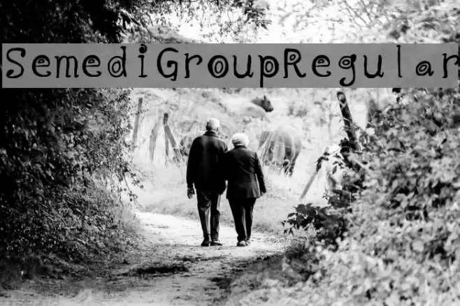 Semedi Group Regular Font examples