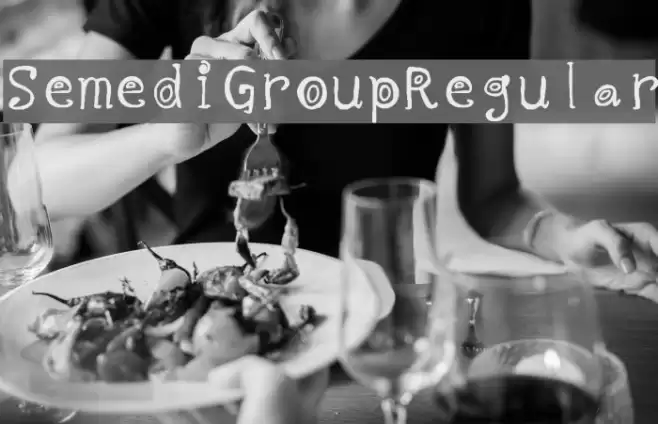 Semedi Group Regular Font examples