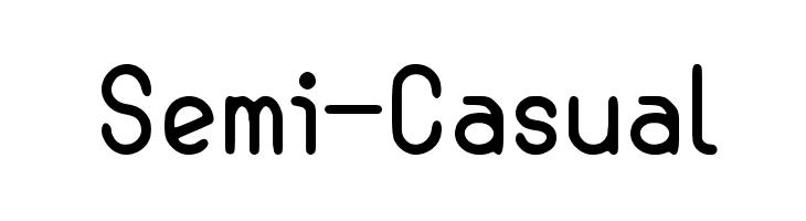 Semi-Casual  Frei Schriftart Herunterladen