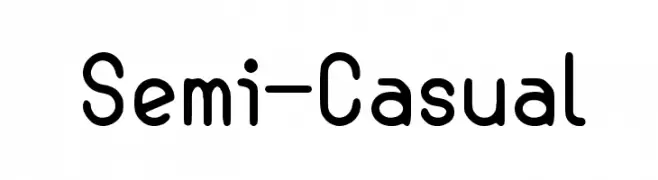 Semi-Casual  フリーフォントのダウンロード