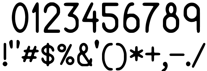Semi-Casual Font OTHER CHARS