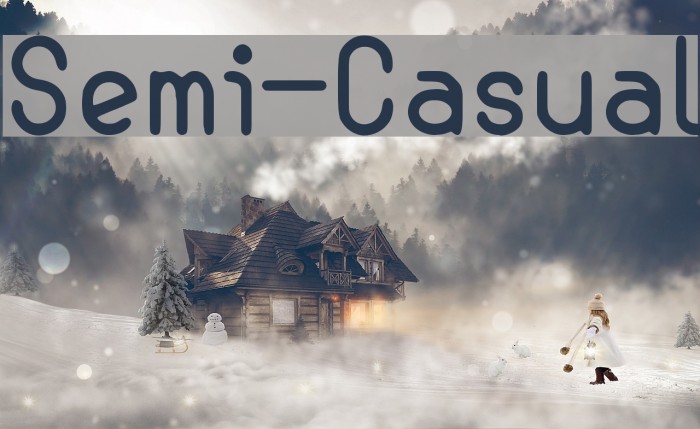 Semi-Casual Font examples