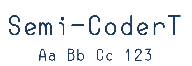 Semi-CoderT Font Preview
