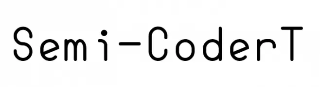 Semi-CoderT Font