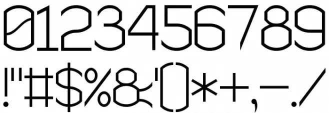 Semi Rounded Sans Serif 7 フォント その他の文字