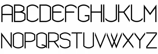 Semi Rounded Sans Serif 7 फ़ॉन्ट अपरकेस