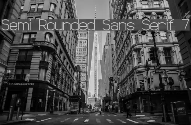 Semi Rounded Sans Serif 7 フォント examples
