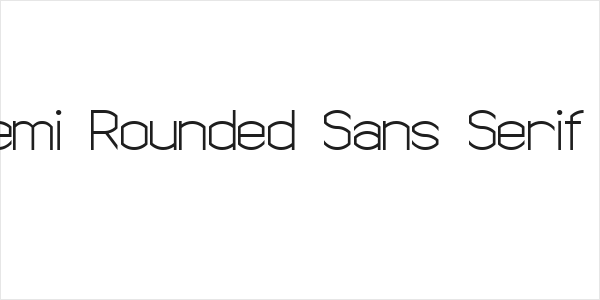 Semi Rounded Sans Serif 7 Logo