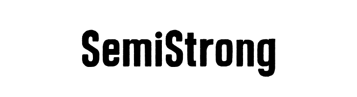 Semi Strong  font caratteri gratis