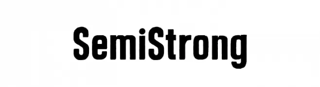 Semi Strong  Frei Schriftart Herunterladen