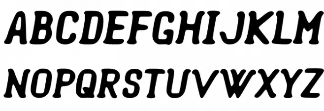 Semi-Sweet Bold Italic フォント 大文字