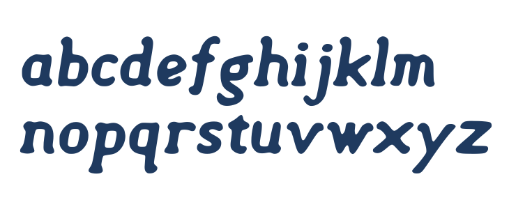 Semi-Sweet Bold Italic Lowercase
