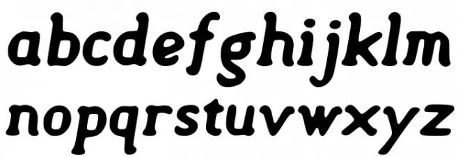 Semi-Sweet Bold Italic Fuentes MINÚSCULAS