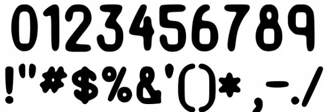 Semi-Sweet Bold Font OTHER CHARS