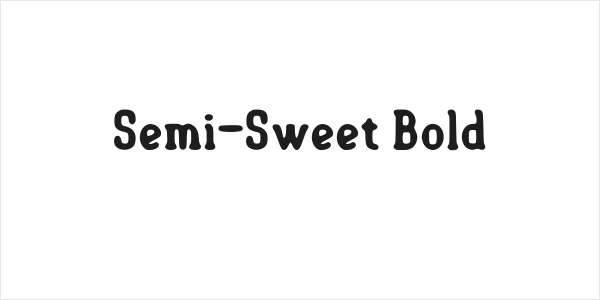 Semi-Sweet Bold Logo