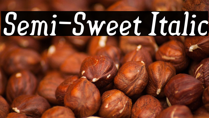 Semi-Sweet Italic Example 3