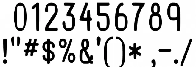 Semi-Sweet Font OTHER CHARS