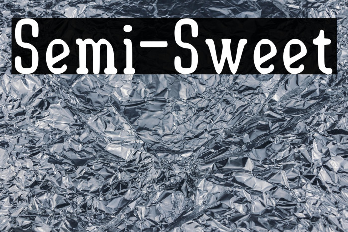 Semi-Sweet Example 1