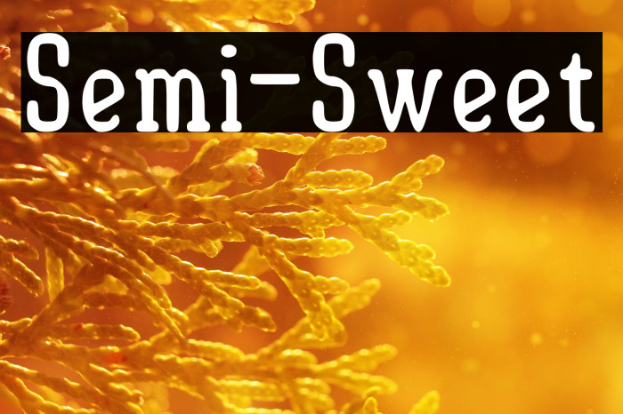 Semi-Sweet Example 2