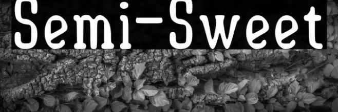 Semi-Sweet Font examples