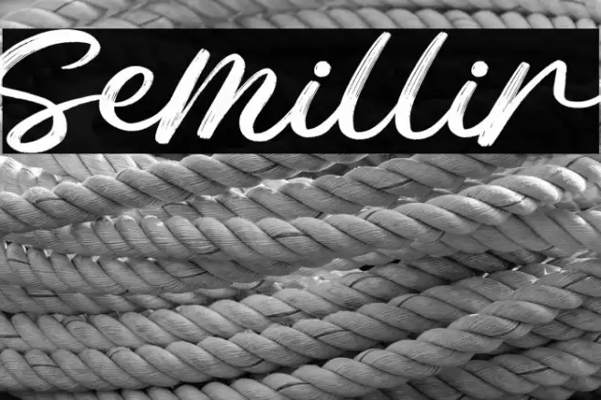 Semillir Font examples