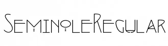 Seminole Regular  Frei Schriftart Herunterladen