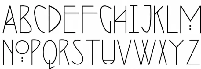 Seminole Regular フォント 大文字