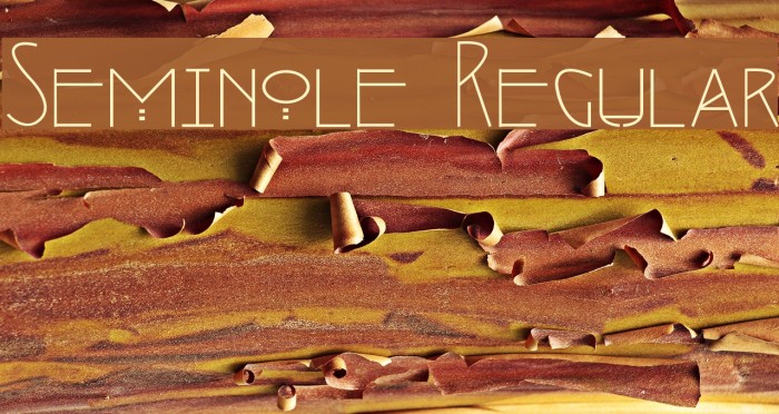 Seminole Regular Font examples