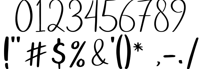 Seminyak Regular Font OTHER CHARS
