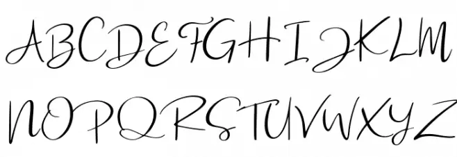 Seminyak Regular Schriftart Groß