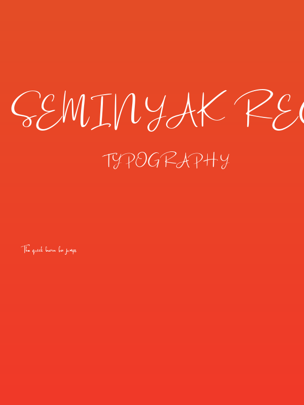 Seminyak Regular Poster