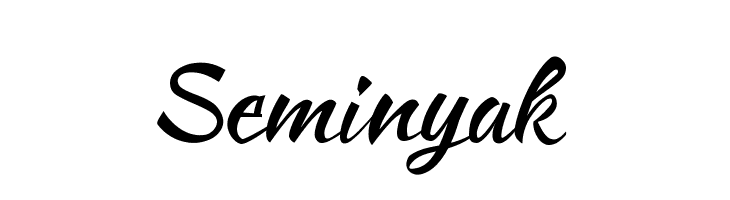 Seminyak  Frei Schriftart Herunterladen
