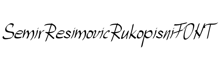 SemirResimovicRukopisniFONT  Descarca Fonturi Gratis